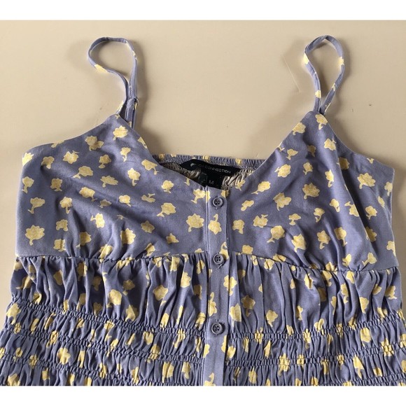 French Connection Women's Peony-Doria Smocked Top Size Medium - Picture 3 of 11